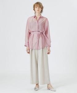 Прозрачная шифоновая рубашка Loveless, цвет Pink 3