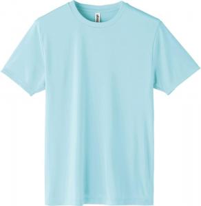 Футболка с коротким рукавом Glimmer 00350-AIT из трикотажа Interlock Dry плотностью 3,5 унции, с круглым вырезом, светло-синий