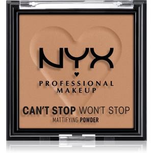 NYX Professional Makeup Can't Stop Won't Stop Mattifying Powder матирующая пудра оттенка 07 Карамель 6 г