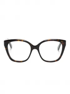 Очки в квадратной оправе черепаховой расцветки Chloé Eyewear, коричневый