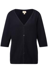 Ulla Popken Вязаный кардиган в морском синем