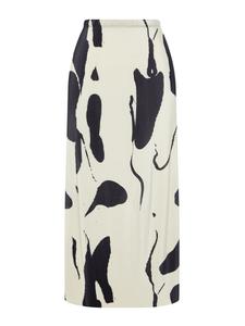 Миди юбка Trendyol, Ecru