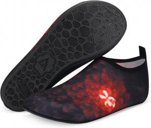 Водные туфли ANLUKE Barefoot Aqua Yoga, быстро сохнущие пляжные плавательные и серфовые носки для женщин и мужчин, черный