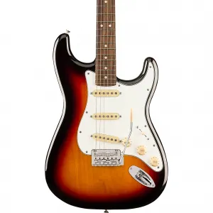 Электрогитара Fender Player II Stratocaster с грифом из розового дерева, распыление 3-цветный солнечный оттенок