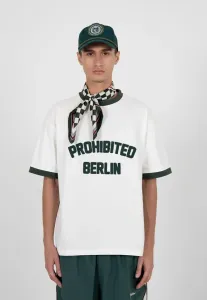 Футболка с контрастным принтом rush Prohibited, Green