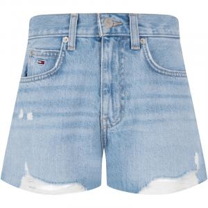 Джинсовые шорты женские деним блю Tommy Hilfiger, синий