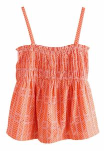 Топ Next REGULAR FIT-SHIRRED BRODERIE, Orange