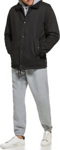 Мужская спортивная куртка Calvin Klein из хлопка с подкладкой из шерпы, Coach Black