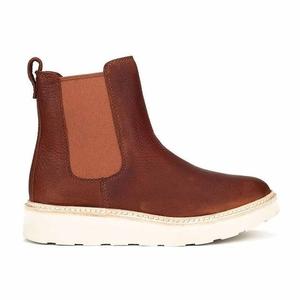 Женские ботинки Clarks из кожи, коричневый
