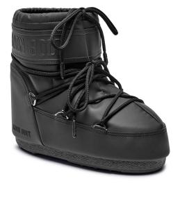 Зимние ботинки Moon Boot на толстой подошве со шнуровкой, черный