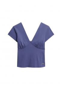 Рубашка Superdry, пыльно-синий