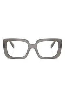Очки в квадратной оправе Prada, серый