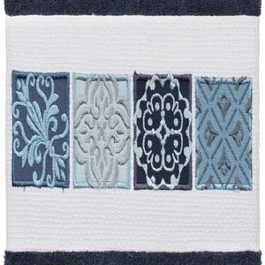 Linum Home Textiles Турецкий хлопок Vivian Набор из 2 банных полотенец с украшением, светло-серый