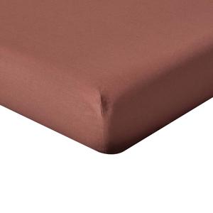 Простыня на резинке Homescapes, 180x200 см, коричневый