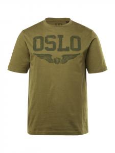 Футболка с короткими рукавами темно-оливкового цвета JP1880