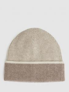 Шапка-бини Filipa из шерстяной смеси Reiss, Taupe
