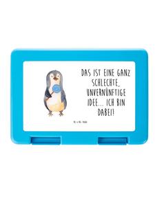 Mr. & Mrs. Panda Ланч-бокс в виде леденца-пингвина с надписью белого цвета