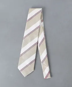 Изысканный полковой галстук United Arrows, цвет Beige