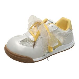 Take the Qin Женские низкие кеды желтые, цвет Yellow