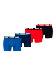 Боксерские шорты PUMA MEN EVERYDAY BASIC BOXERS 2P в 210 - Красный/Синий/Черный