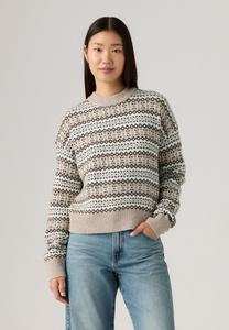 Джемпер Levi's INES , Mia Fairisle V2 C2 Taupe Heather Wool Blend/Beige