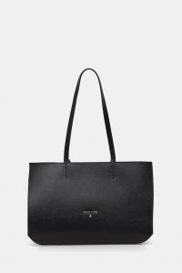 Кожаная сумка Patrizia Pepe, черный