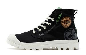 Pampa Canvas Shoes Unisex High-top Black/white Palladium