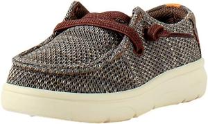 Детские повседневные туфли Ariat Lil' Stompers с принтом буффало, коричневый