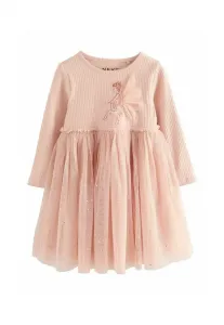 Коктейльное платье/вечернее платье прямого кроя с длинными рукавами Next, Pink Fairy