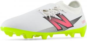 Футбольные бутсы New Balance Unisex-Adult Furon Dispatch Fg V7+, White/Hi-Lite/Neon Pink