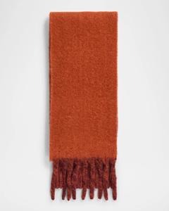 Мужской жаккардовый шарф с логотипом из шерсти и нейлона Burberry, цвет Ginger