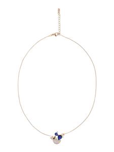 Faina Женское подвесное колье из розового золота и темно-синего цвета