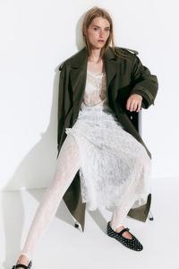 Кружевные леггинсы с подставкой для ног H&M, бежевый