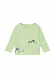 s.Oliver Лонгслив в светло-зеленом цвете