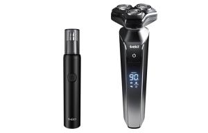 Тип бритва X4 Swivel с функцией полного мытья, перезаряжаемая, умная и портативная Beici, черный