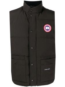 Canada Goose дутый жилет с нашивкой-логотипом, черный