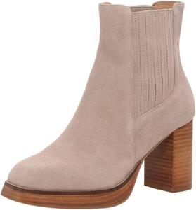Женские стильные ботильоны Pazzion с квадратным носком, эластичными боками, на высоком каблуке, короткие ботинки для ежедневной носки и работы, размер 4-16 США, Taupe