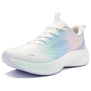QIAODAN Кроссовки для бега с низкой амортизацией Rebound, женские, белые, синие, фиолетовые