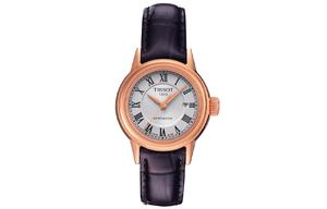 TISSOT Часы Carson Elite Series Automatic Mechanical Movement Women's Watch 29.5mm White Dial, White Dial