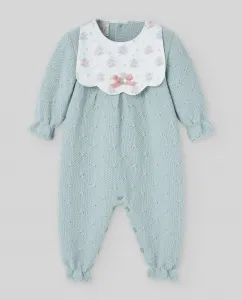 Детский комбинезон с вышивкой коллекция Семена Paz Rodríguez, светло-зеленый