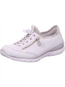 Кроссовки на шнуровке rieker, белый