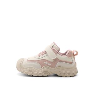 Низкие детские повседневные кроссовки Jeep для детей 3-7 лет, бежево-черные