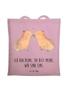 Mr. & Mrs. Panda Сумка для документов Capybara Love с надписью пастельно-розового цвета