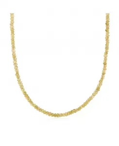 Ожерелье из цитриновых бусин, 14-каратное золото The Lovery, citrine