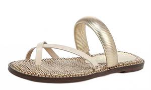 Women's Tillie Thong Sandals In Gold Sam Edelman
