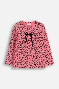 Детский лонгслив Coccodrillo, розовый