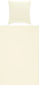 Постельное белье Erwin Müller Rosenheim кремового цвета 1x 135x200 см + 1x 80x80 см
