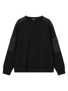 Футболка с длинными рукавами и карманом Tomboy, черный