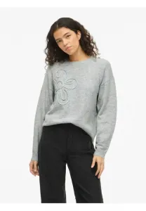 Джемпер рундаля Vila, Light Grey Melange