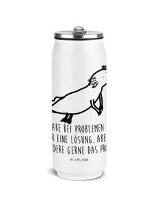 Mr. & Mrs. Panda Бутылка для воды с изображением плавающего аксолотля и надписью белого цвета